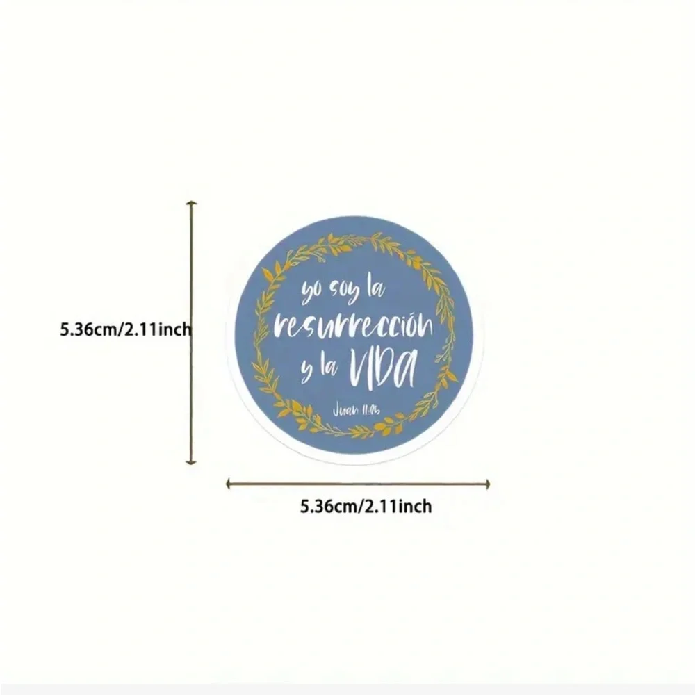 Christian Bible Spanish “En Español” Themed Waterproof Stickers, Pack of 50
